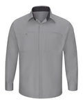 Red Kap SY32T — Men's Tall Performance Plus Long Sleeve Shirt with OilBlok Technology — main view