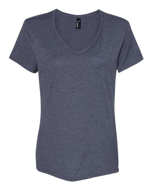 Hanes S04V — Women's Perfect-T V-Neck T-Shirt — Charcoal Heather
