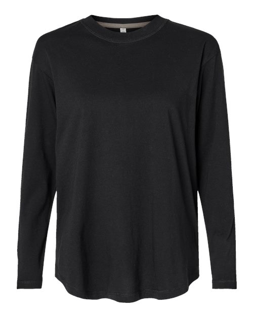 LAT 3508 — Women's Fine Jersey Long Sleeve Tee — Black