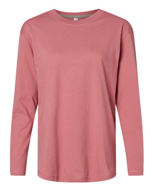 LAT 3508 — Women's Fine Jersey Long Sleeve Tee — Mauvelous