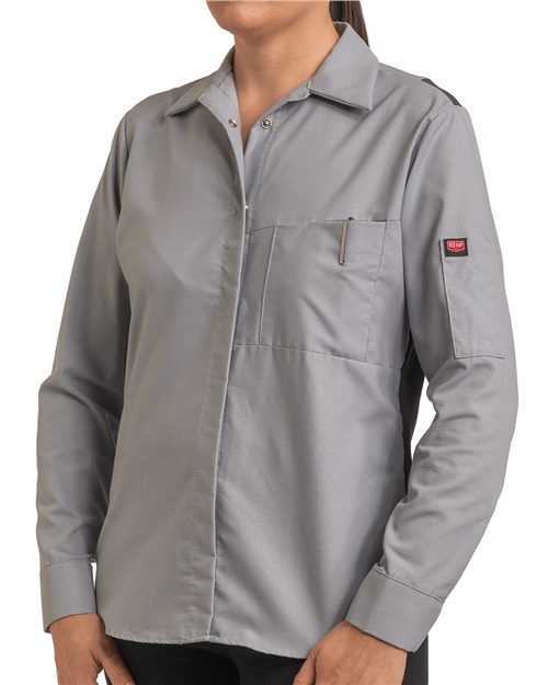 Red Kap SY31 — Women's Performance Plus Long Sleeve Shop Shirt with Oilblok Technology — main view