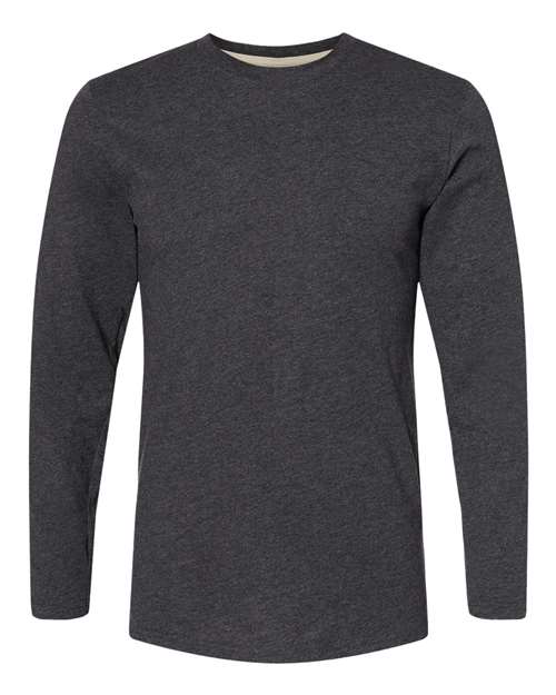 LAT 6918 — Men's Fine Jersey Long Sleeve Tee — Vintage Smoke