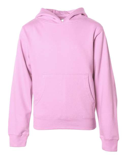 Independent Trading Co. SS4001Y — Youth Midweight Hooded Sweatshirt — Light Pink