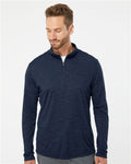 Adidas A475 — Men's Lightweight Mélange Quarter-Zip Pullover — main view