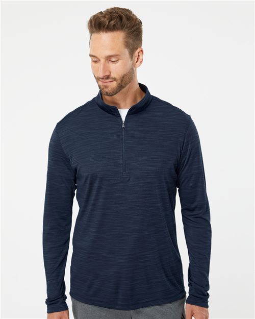 Adidas A475 — Men's Lightweight Mélange Quarter-Zip Pullover — main view
