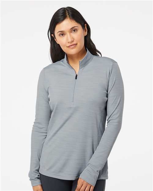 Adidas A476 — Women's Lightweight Mélange Quarter-Zip Pullover — main view