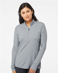 Adidas A476 — Women's Lightweight Mélange Quarter-Zip Pullover — main view