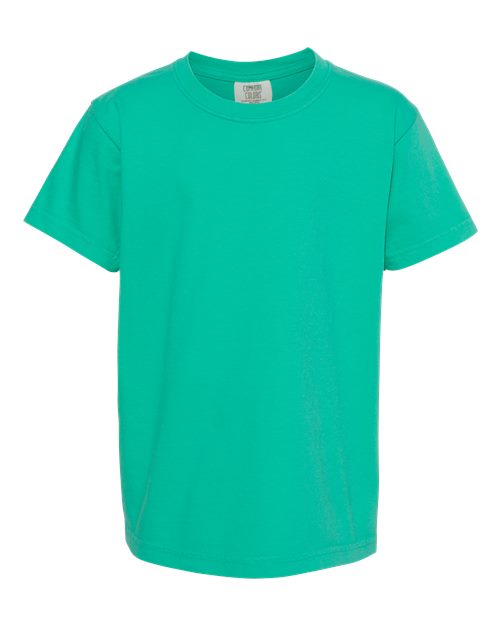 Comfort Colors 9018 — Youth Garment-Dyed Heavyweight T-Shirt — Island Green