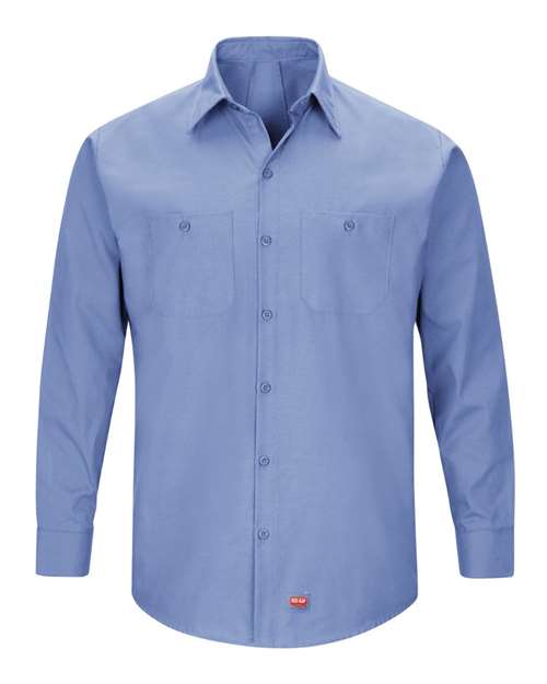 Red Kap SX10 — Men's Mimix™ Long Sleeve Work Shirt — Light Blue