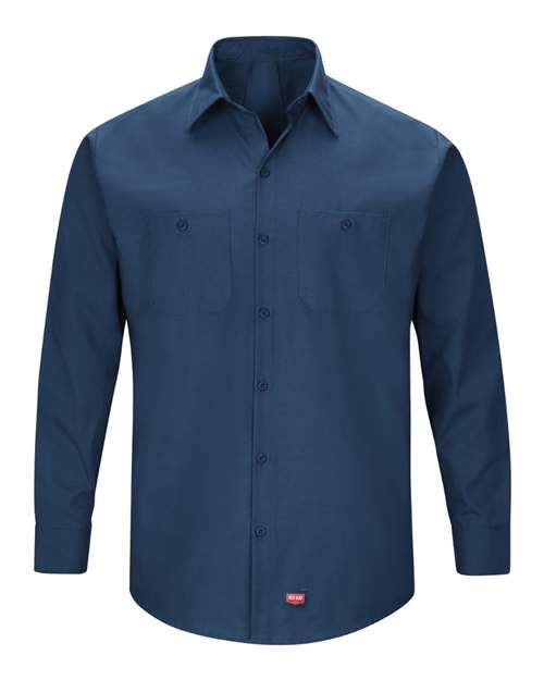 Red Kap SX10T — Men's Tall Mimix™ Long Sleeve Work Shirt — Navy