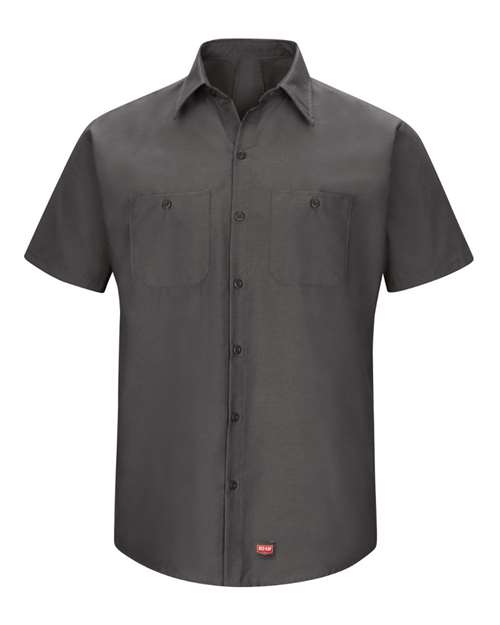 Red Kap SX20T — Men's Tall Mimix™ Short Sleeve Work Shirt — Charcoal
