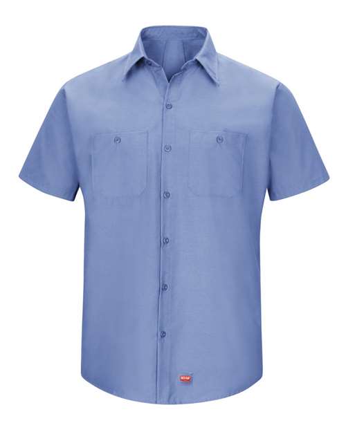 Red Kap SX20T — Men's Tall Mimix™ Short Sleeve Work Shirt — Light Blue