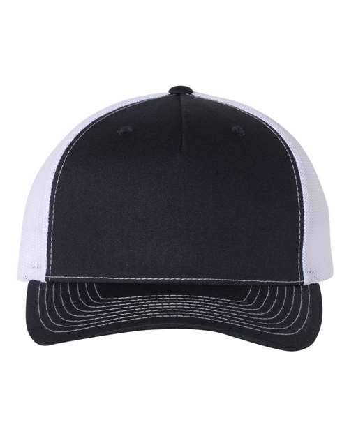 Richardson 112FP — Five-Panel Trucker Cap — Navy/ White
