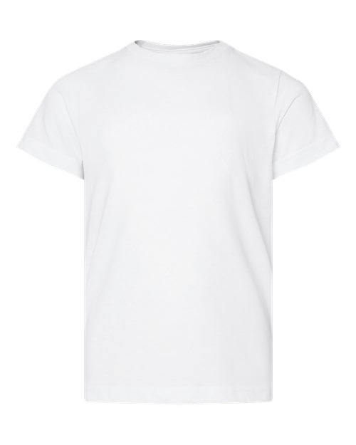 LAT 6101 — Youth Fine Jersey Tee — Blended White