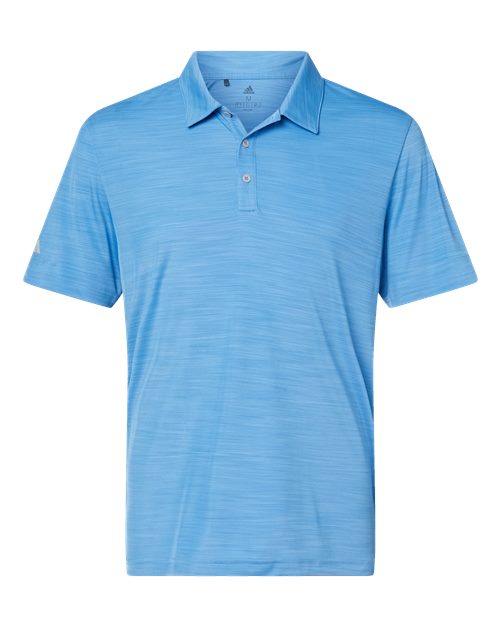 Adidas A402 — Men's Mélange Polo — Lucky Blue Melange