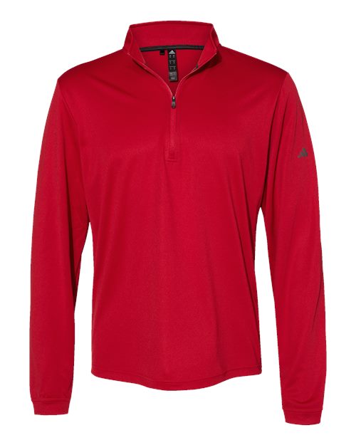 Adidas A401 — Men's Ultimate365 Lightweight Quarter-Zip Pullover — Power Red