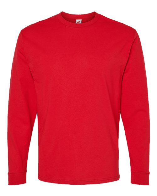 Hanes 5286 — Essential-T Long Sleeve T-Shirt — Athletic Red