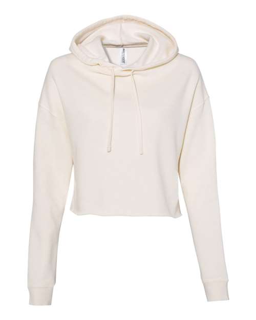 Independent Trading Co. AFX64CRP — Women’s Lightweight Crop Hooded Sweatshirt — Bone