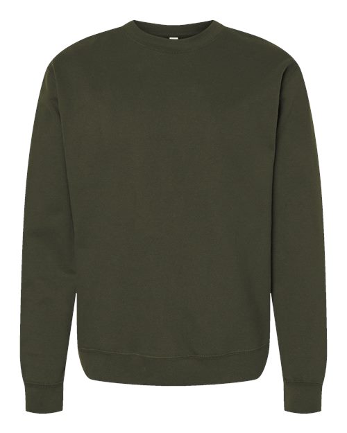 Independent Trading Co. SS3000 — Unisex Midweight Crewneck Sweatshirt — Army