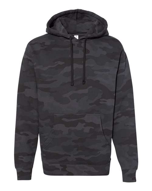 Independent Trading Co. IND4000 — Unisex Heavyweight Hooded Sweatshirt — Black Camo