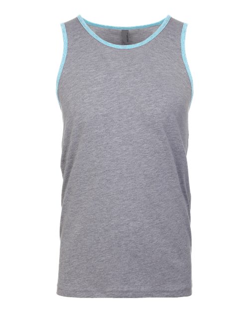 Next Level 3633 — Men's Cotton Muscle Tank — Heather Grey/ Cancun