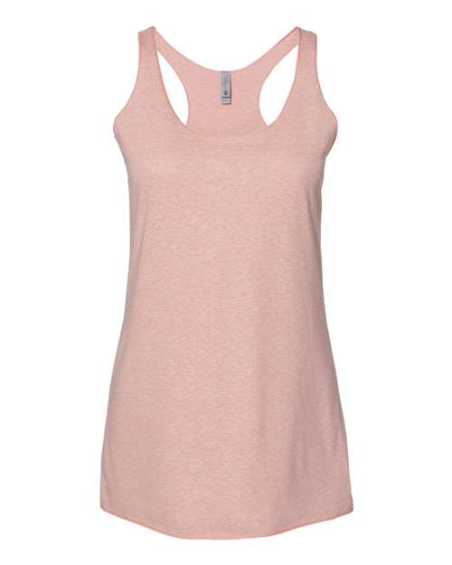 Next Level 6733 — Women’s Triblend Racerback Tank — Desert Pink