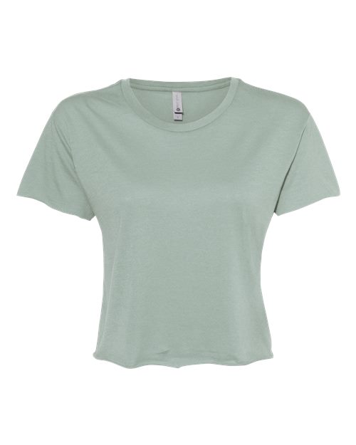 Next Level 5080 — Women's Festival Crop Top — Stonewash Green