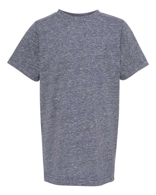 LAT 6191 — Youth Harborside Mélange Tee — Navy Melange