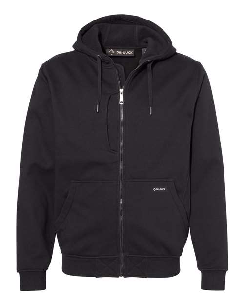 DRI DUCK 7040 — Men's Bateman Bonded Power Fleece 2.0 Full-Zip Jacket — Black