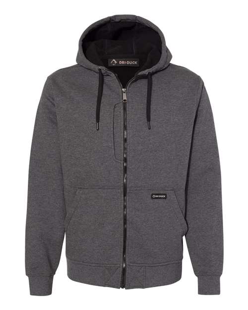 DRI DUCK 7040 — Men's Bateman Bonded Power Fleece 2.0 Full-Zip Jacket — Dark Oxford