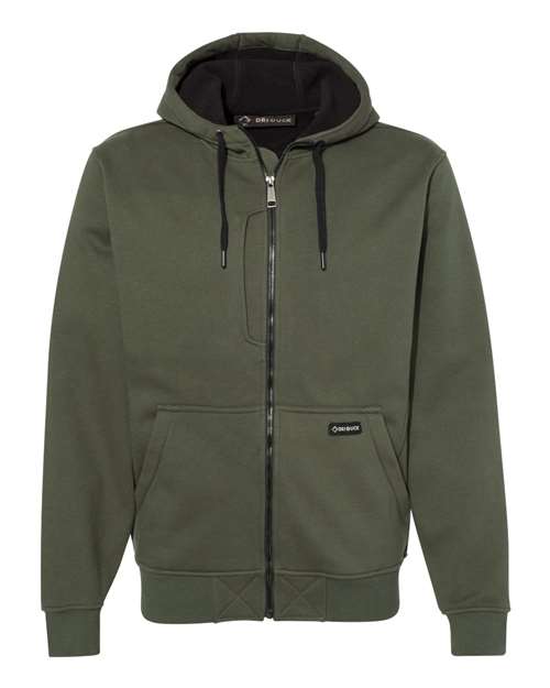DRI DUCK 7040 — Men's Bateman Bonded Power Fleece 2.0 Full-Zip Jacket — Fatigue