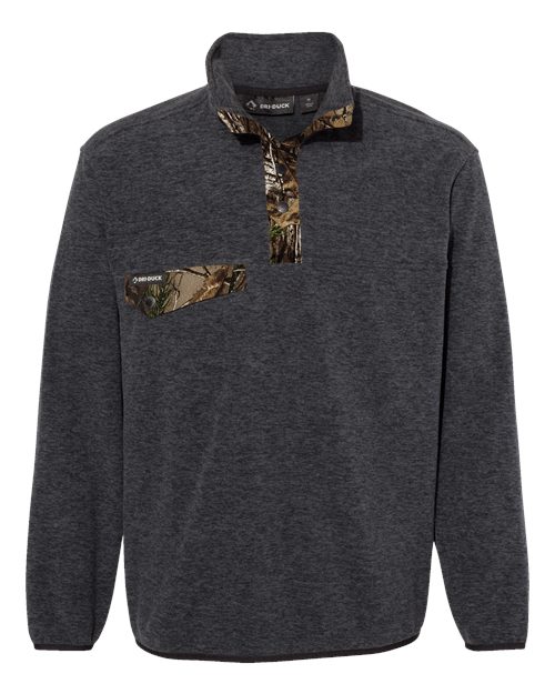 DRI DUCK 7352 — Men's Denali Mountain Fleece Pullover — Charcoal Realtree Xtra