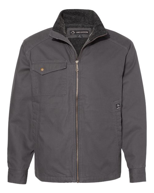 DRI DUCK 5037 — Men's Endeavor Canyon Cloth™ Canvas Jacket with Sherpa Lining — Charcoal
