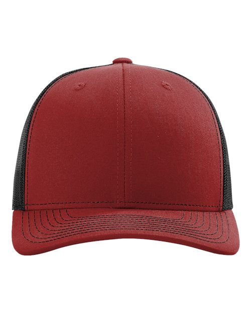 Richardson 112 — Snapback Trucker Cap — Cardinal/ Black
