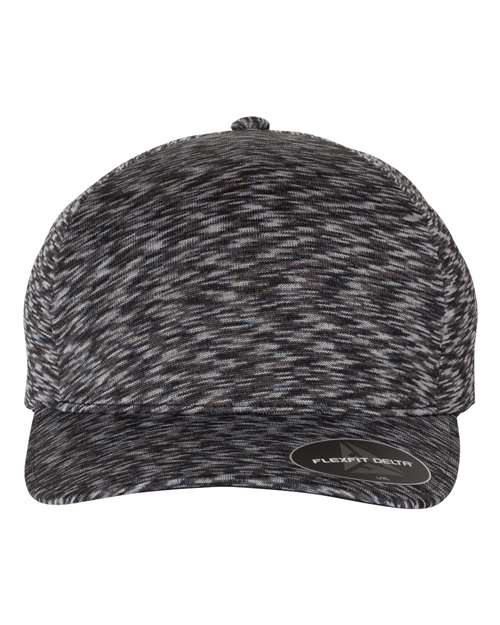Flexfit 280 — Delta® Seamless Unipanel Cap — Mélange Black