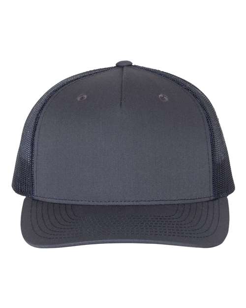 Richardson 112FP — Five-Panel Trucker Cap — Ombre Blue/ Navy