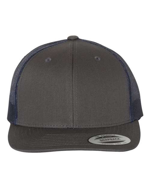 YP Classics 6606 — Retro Trucker Cap — Charcoal/ Navy