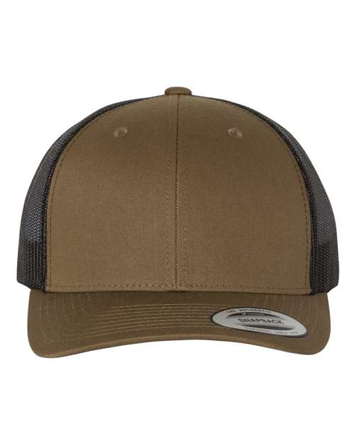 YP Classics 6606 — Retro Trucker Cap — Coyote Brown/ Black