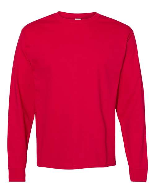 Hanes 5286 — Essential-T Long Sleeve T-Shirt — Deep Red