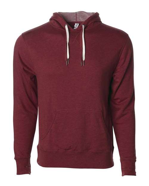 Independent Trading Co. PRM90HT — Unisex Midweight French Terry Hooded Sweatshirt — Burgundy Heather