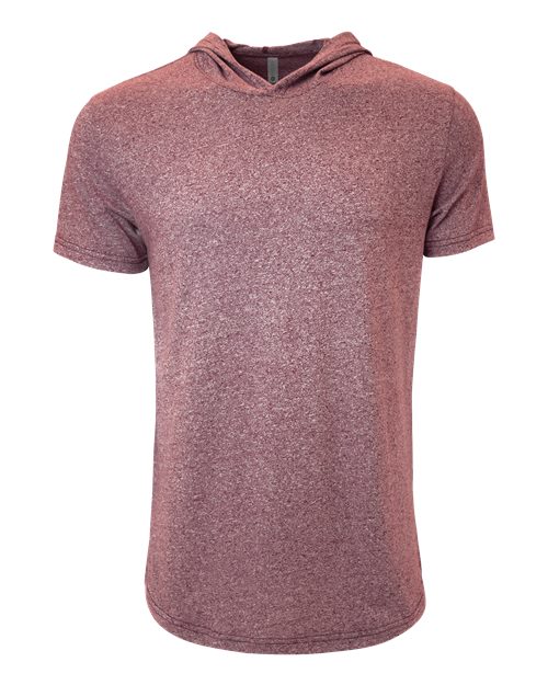 Next Level 2022 — Unisex Mock Twist Hoodie T-Shirt — Tech Maroon