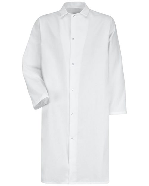 Red Kap 4006 — Unisex Gripper - Front Butcher Frock - No Pockets — main view