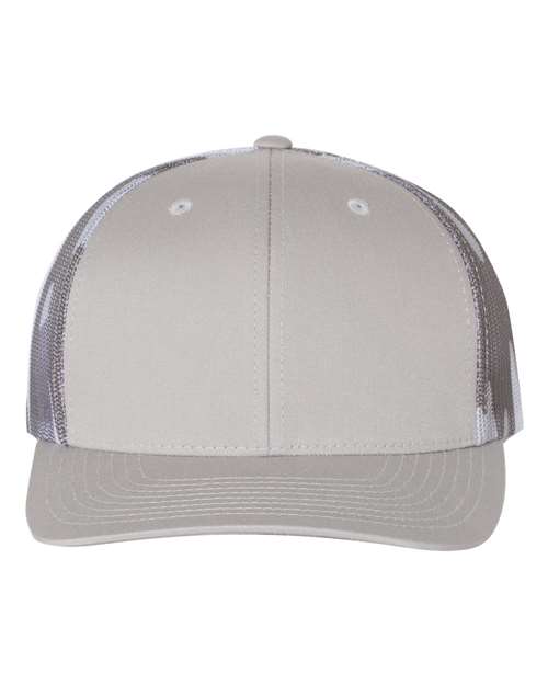 Richardson 112PM — Printed Mesh Trucker Cap — Silver/ Grey Camo