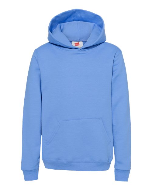 Hanes P473 — Youth EcoSmart® Hooded Sweatshirt — Carolina Blue