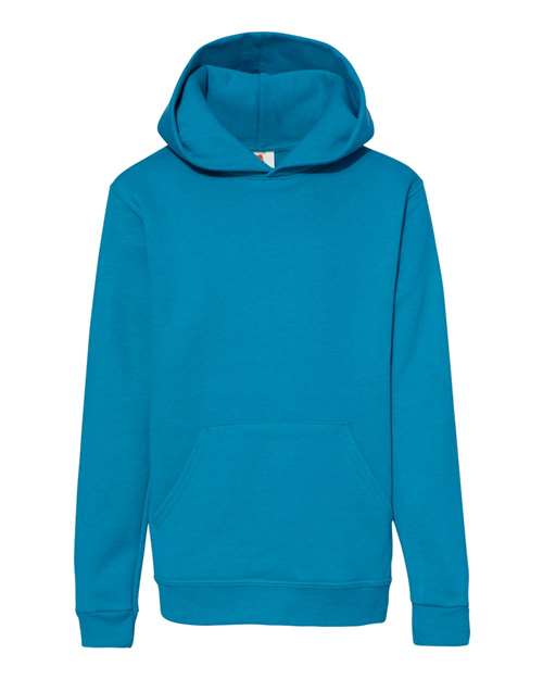 Hanes P473 — Youth EcoSmart® Hooded Sweatshirt — Teal