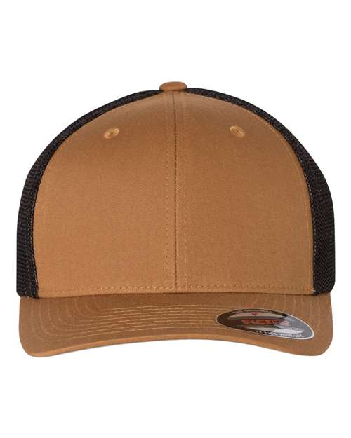 Flexfit 6511 — Trucker Cap — Caramel/ Black