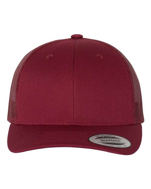 YP Classics 6606 — Retro Trucker Cap — Cranberry
