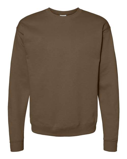 Hanes P160 — Unisex EcoSmart® Crewneck Sweatshirt — Army Brown