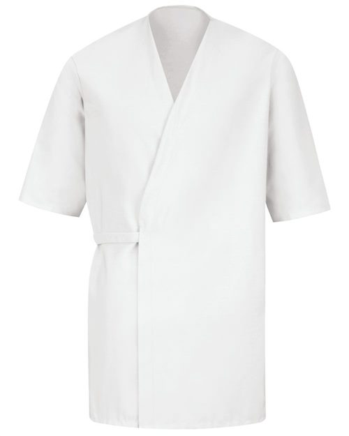 Red Kap WP18 — Men's Collarless Poplin Butcher Wrap — main view
