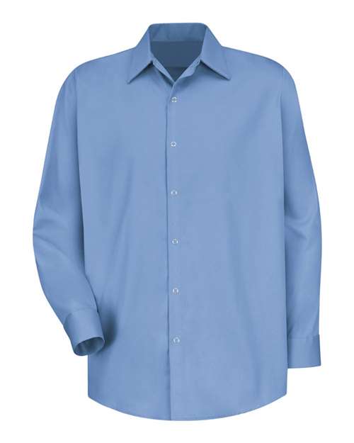 Red Kap SC16 — Men's Long Sleeve Specialized Cotton Work Shirt — Light Blue